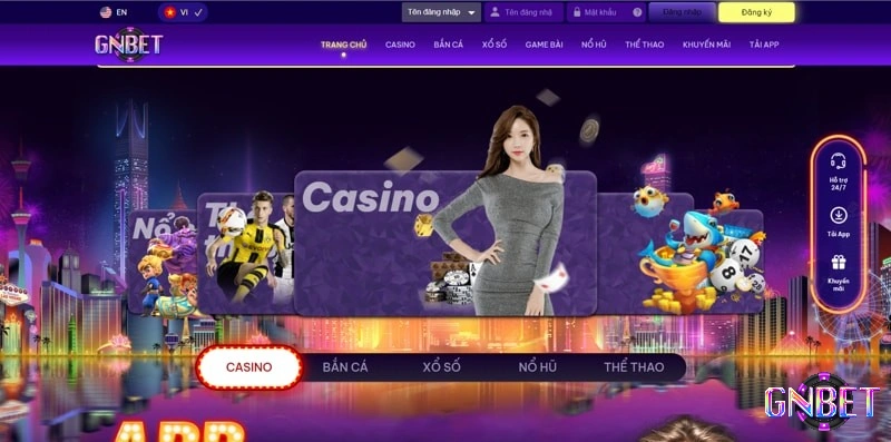Casino trực tuyến Gnbet có gì hấp dẫn 