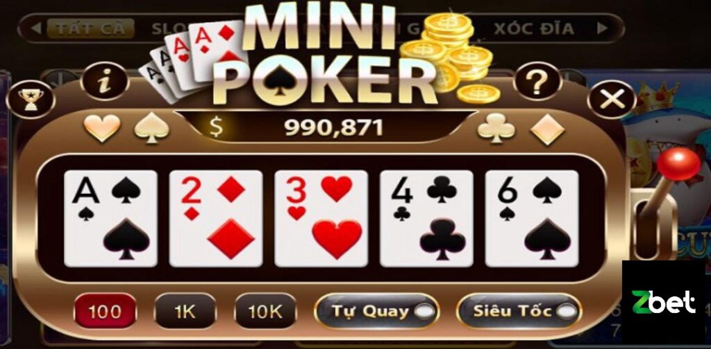 Luật chơi Mini Poker - Bí kíp nổ hũ dễ dàng khi quay Mini Poker
