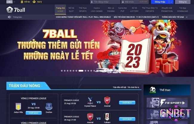 7ball - Nhà cái cá cược trực tuyến đẳng cấp số 1 Châu Á