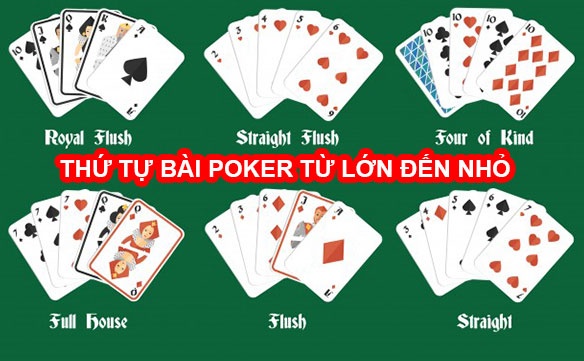 Thứ tự bài Poker từ A - Z - Cách tính điểm dành cho người mới