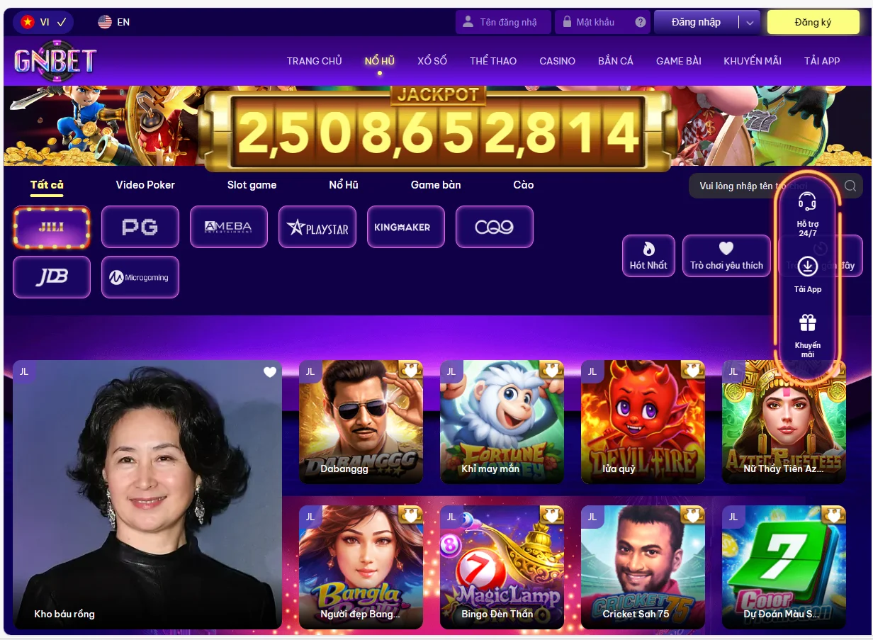 Slot Game là nội dung Pansy Ho cố vấn cho người chơi