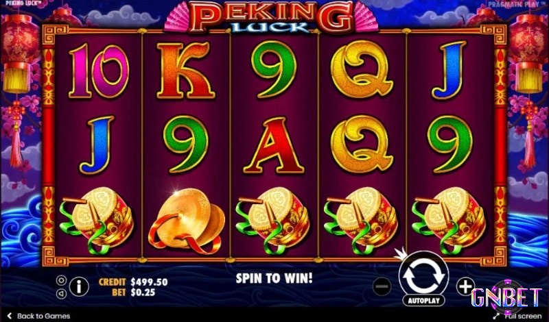 Tính năng thưởng trong Peking Luck Jackpot và biểu tượng đặc trưng