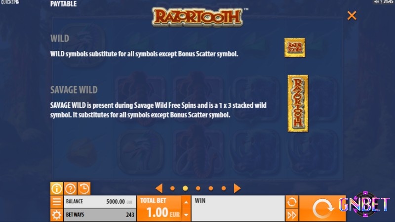 Slots game cung cấp 2 loại biểu tượng Wild cho người chơi